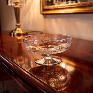 Vintage Seneca Laurel Wreath Pattern Footed Dessert Bowl SCHRAFFT'S CHOCOLATE